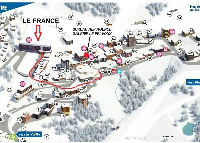 Апартаменты Le France - 3/4 Pers. 4 Couchages Le France - 441fr - Plagne Centre Mae-9544